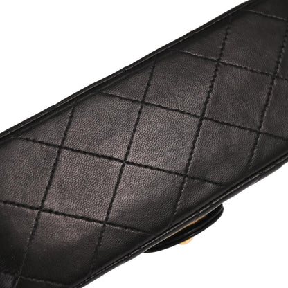 Chanel 2002-2003 Black Lambskin Mini Classic Square Flap Shoulder Bag 17