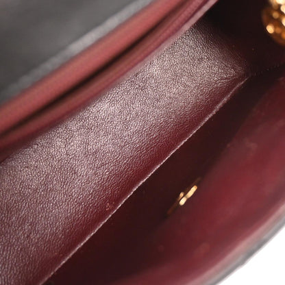 Chanel 2002-2003 Black Lambskin Mini Classic Square Flap Shoulder Bag 17