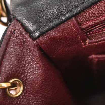 Chanel 2002-2003 Black Lambskin Mini Classic Square Flap Shoulder Bag 17