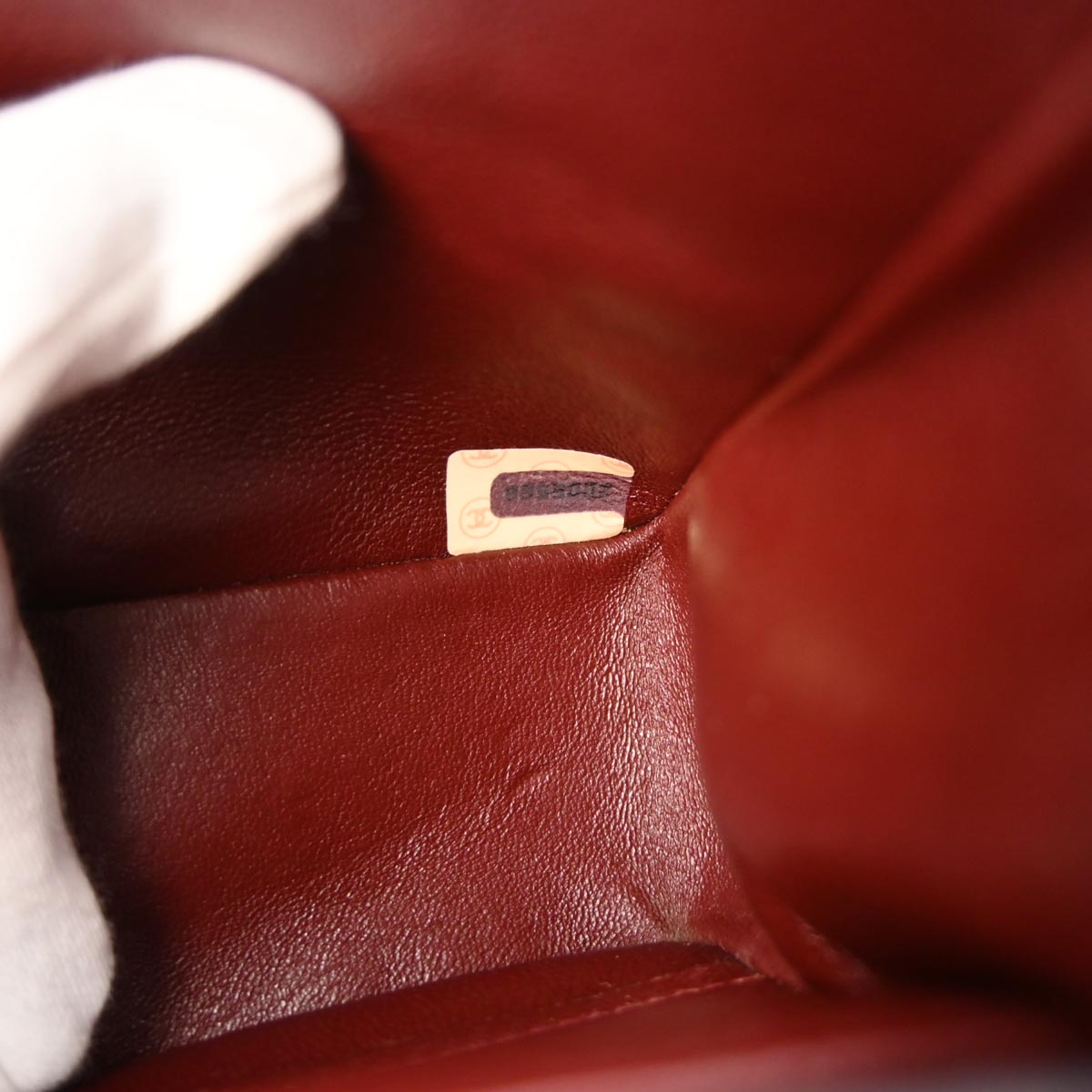 Chanel 1991-1994 Black Lambskin Chevron Medium Classic Double Flap Shoulder Bag