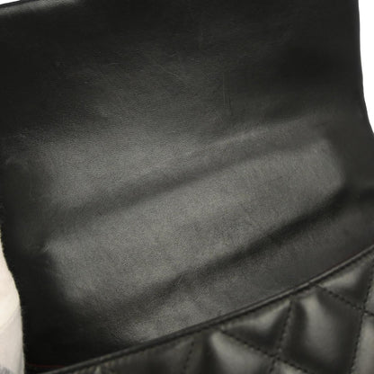 Chanel Black Lambskin Top Handle Handbag