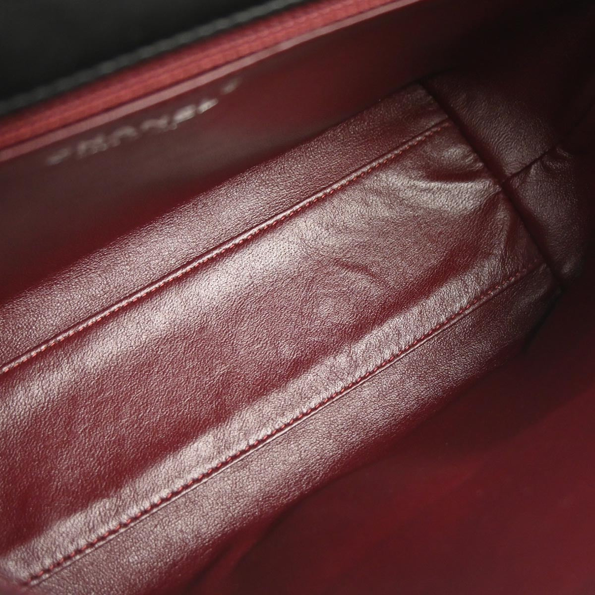 Chanel Black Lambskin Top Handle Handbag