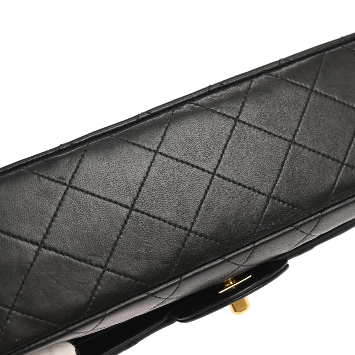 Chanel Black Lambskin Small Classic Double Flap Shoulder Bag