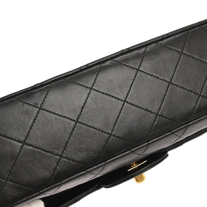 Chanel Black Lambskin Small Classic Double Flap Shoulder Bag