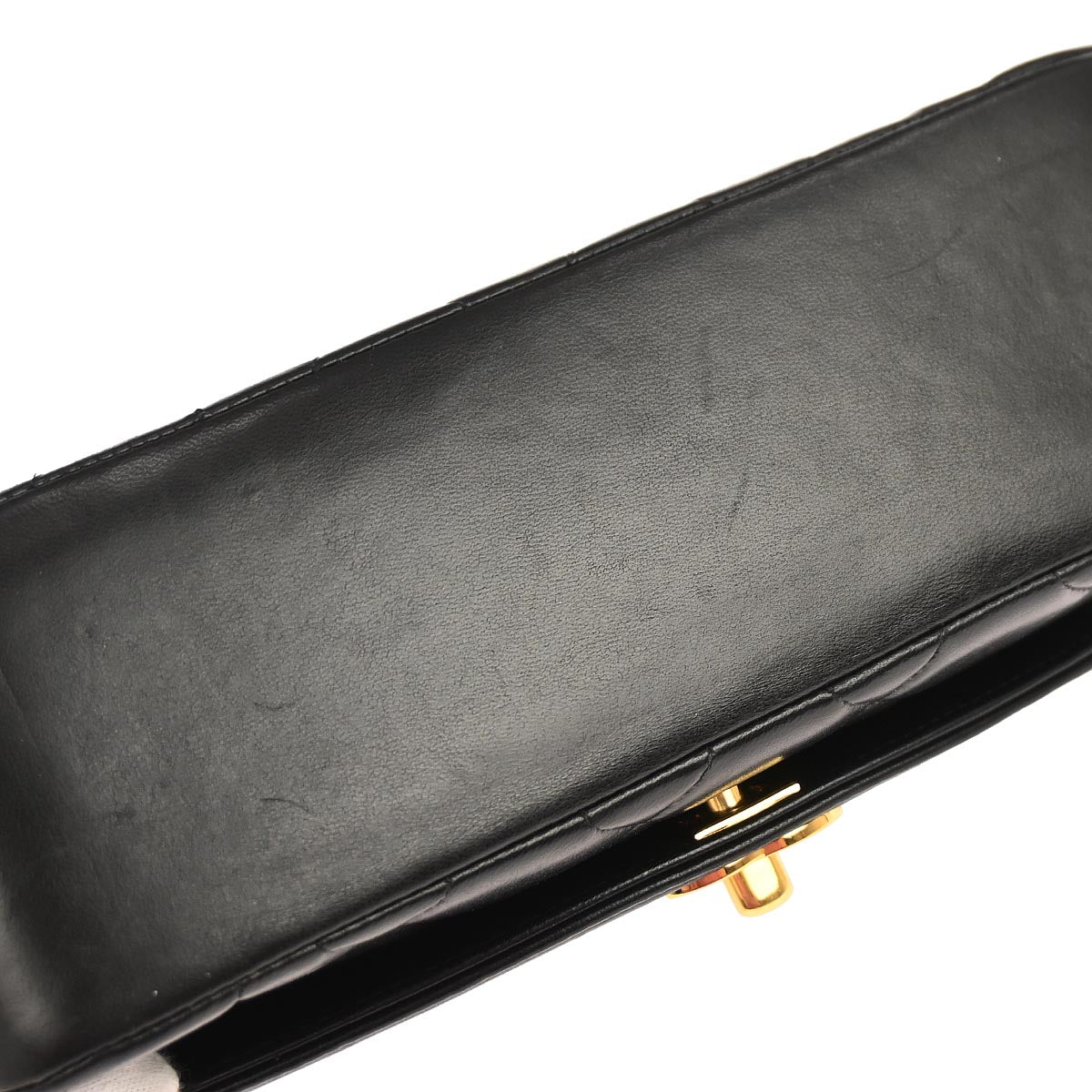 Chanel 1991-1994 Black Lambskin Small Diana Shoulder Bag