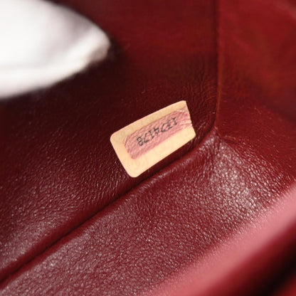 Chanel 1989-1991 Black Lambskin Turnlock Mini Full Flap Shoulder Bag