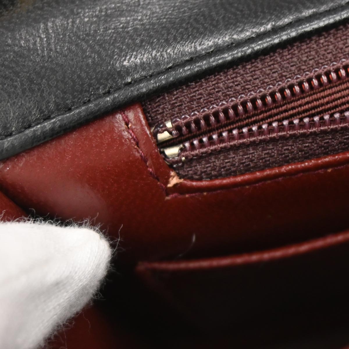 Chanel Black Lambskin Turnlock Small Full Flap Shoulder Bag