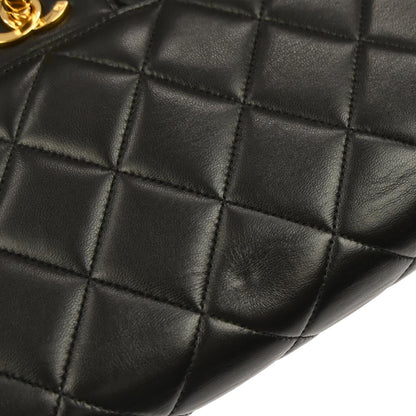 Chanel Black Lambskin Double Sided Handbag