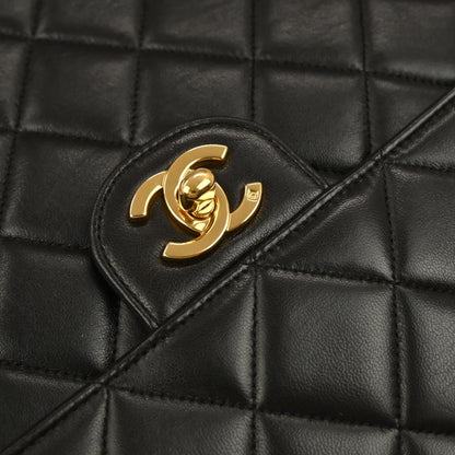 Chanel Black Lambskin Double Sided Handbag
