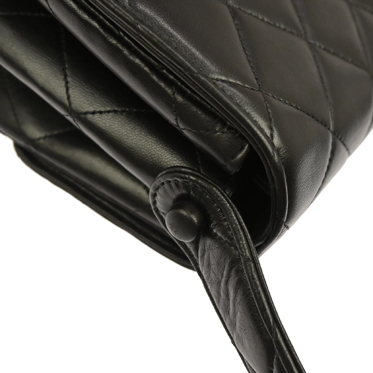Chanel Black Lambskin Double Sided Handbag