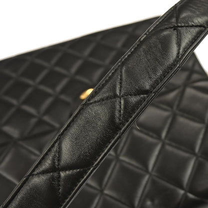 Chanel Black Lambskin Double Sided Handbag