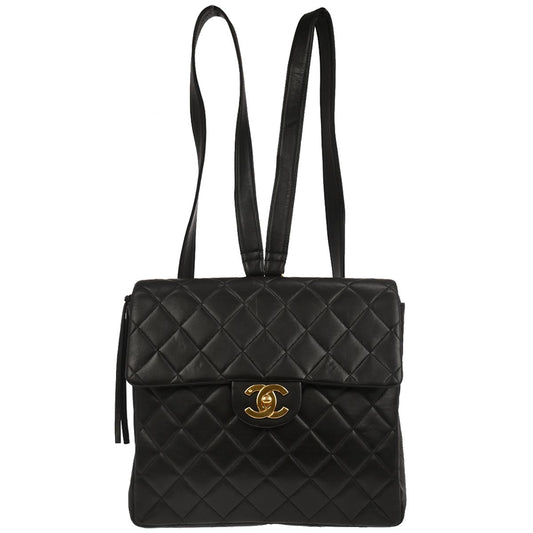 Chanel 1994-1996 Black Lambskin Backpack