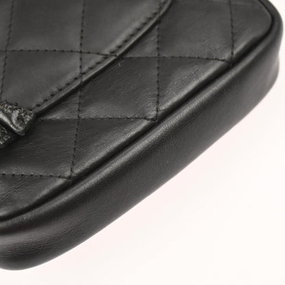 Chanel 2003-2004 Black Calfskin Cambon Ligne Shoulder Bag