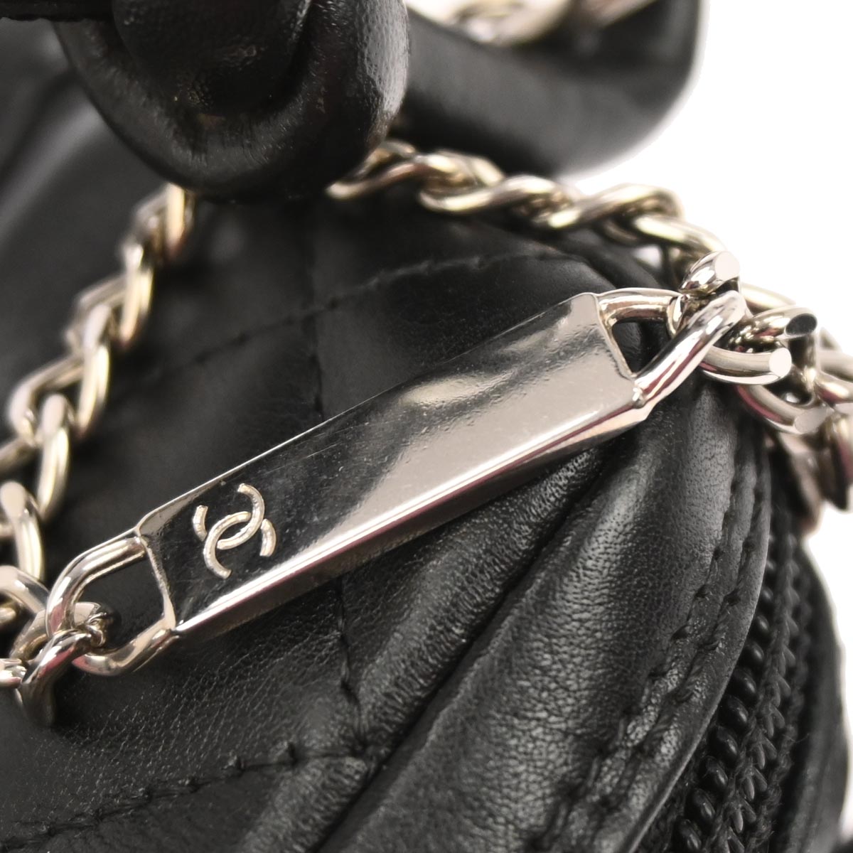 Chanel 2003-2004 Black Calfskin Cambon Ligne Shoulder Bag