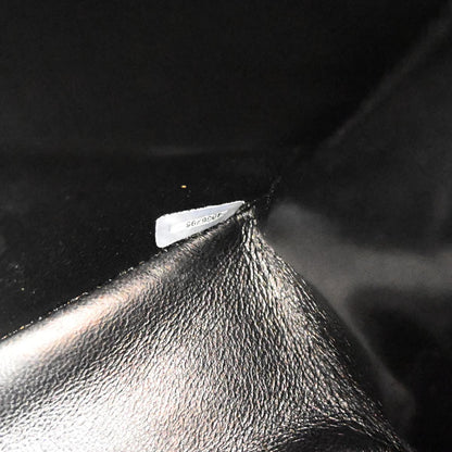 Chanel 1996-1997 Black Lambskin Jumbo Classic Flap Shoulder Bag