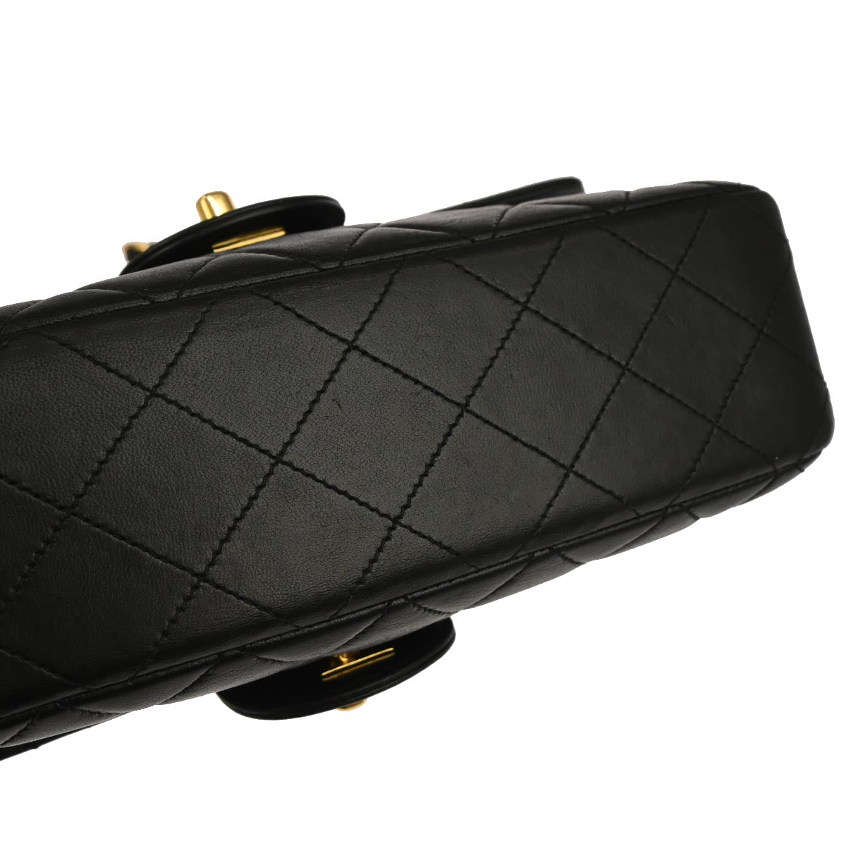 Chanel Black Lambskin Double Sided Flap Shoulder Bag