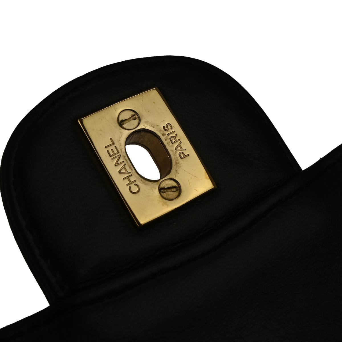 Chanel Black Lambskin Double Sided Flap Shoulder Bag