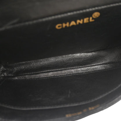 Chanel Black Lambskin Double Sided Flap Shoulder Bag