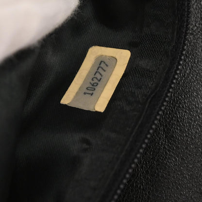 Chanel 1989-1991 Black Lambskin Full Flap Shoulder Bag