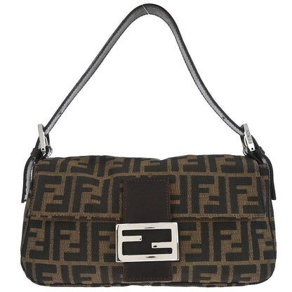 Fendi Brown Zucca Baguette Handbag