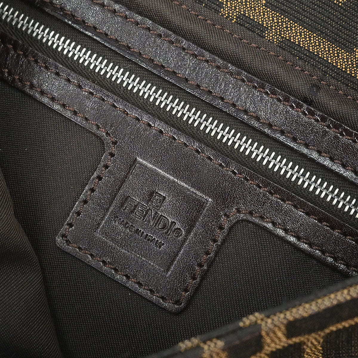 Fendi Brown Zucca Baguette Handbag