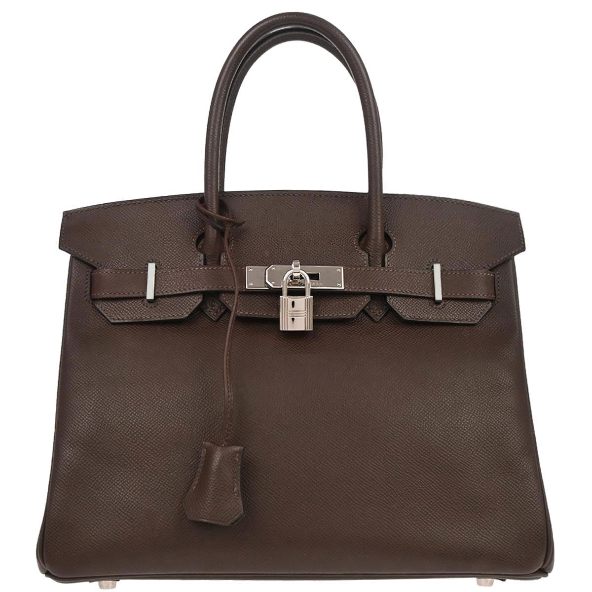 Hermes Chocolat Epsom Birkin 30 Handbag