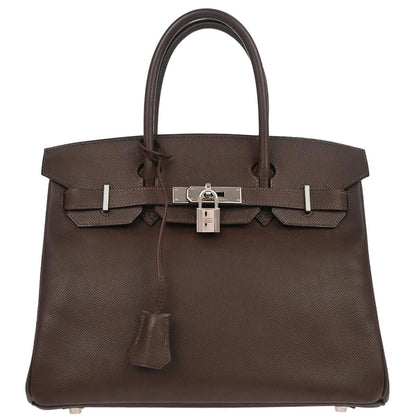 Hermes Chocolat Epsom Birkin 30 Handbag