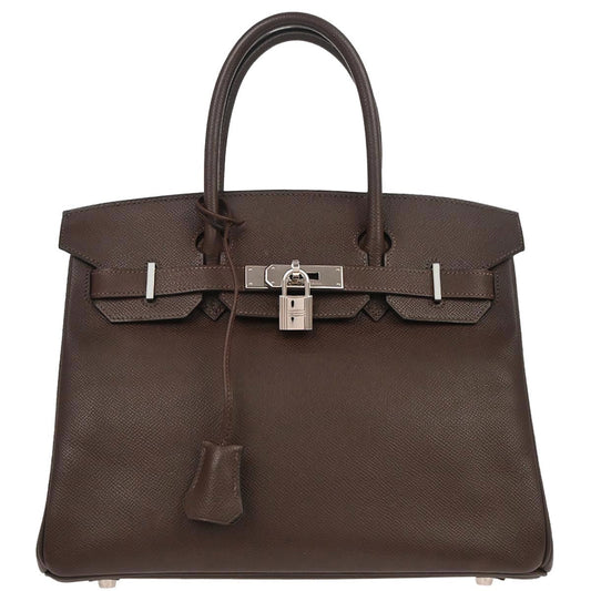 Hermes Chocolat Epsom Birkin 30 Handbag