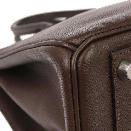 Hermes Chocolat Epsom Birkin 30 Handbag
