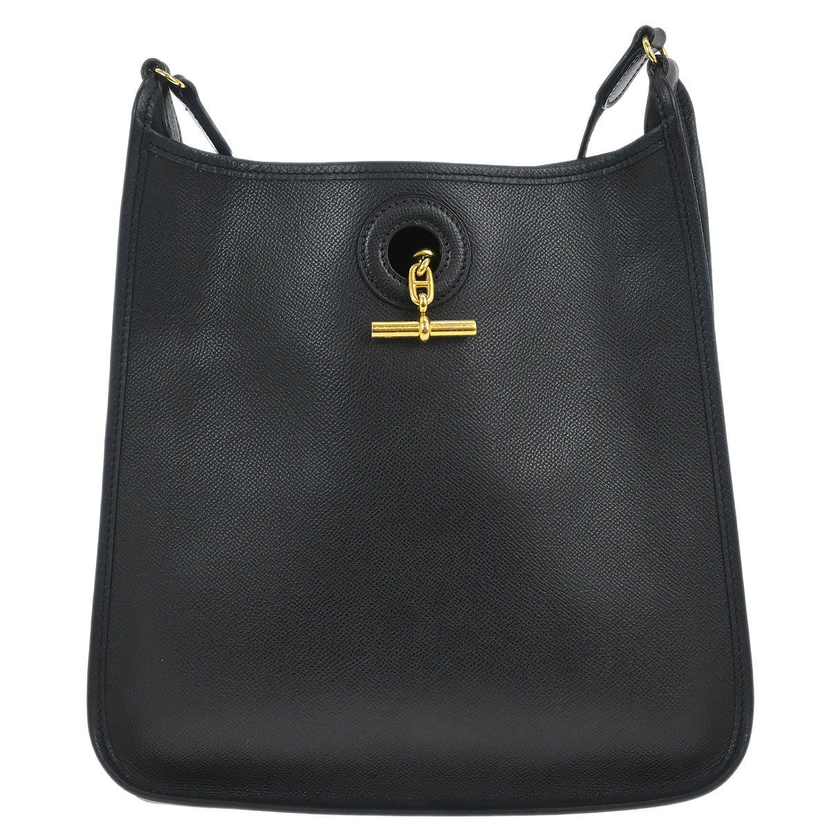 Hermes Black Epsom Vespa PM Shoulder Bag