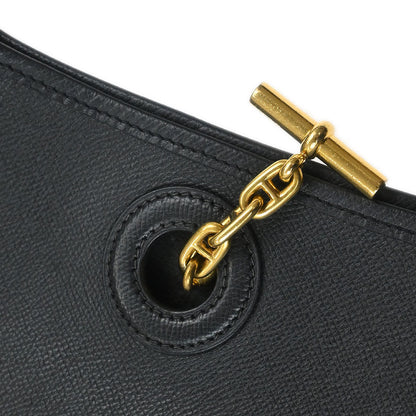 Hermes Black Epsom Vespa PM Shoulder Bag