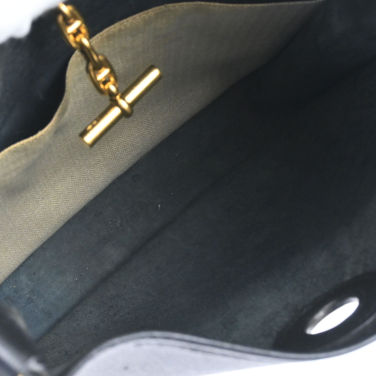 Hermes Black Epsom Vespa PM Shoulder Bag