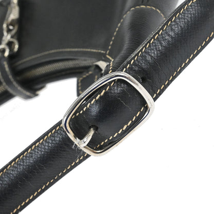 Hermes Black Courchevel Trim 31 Shoulder Bag