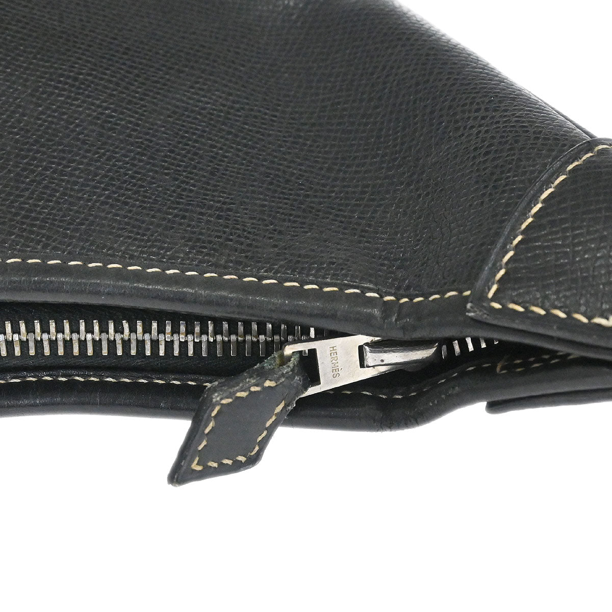 Hermes Black Courchevel Trim 31 Shoulder Bag