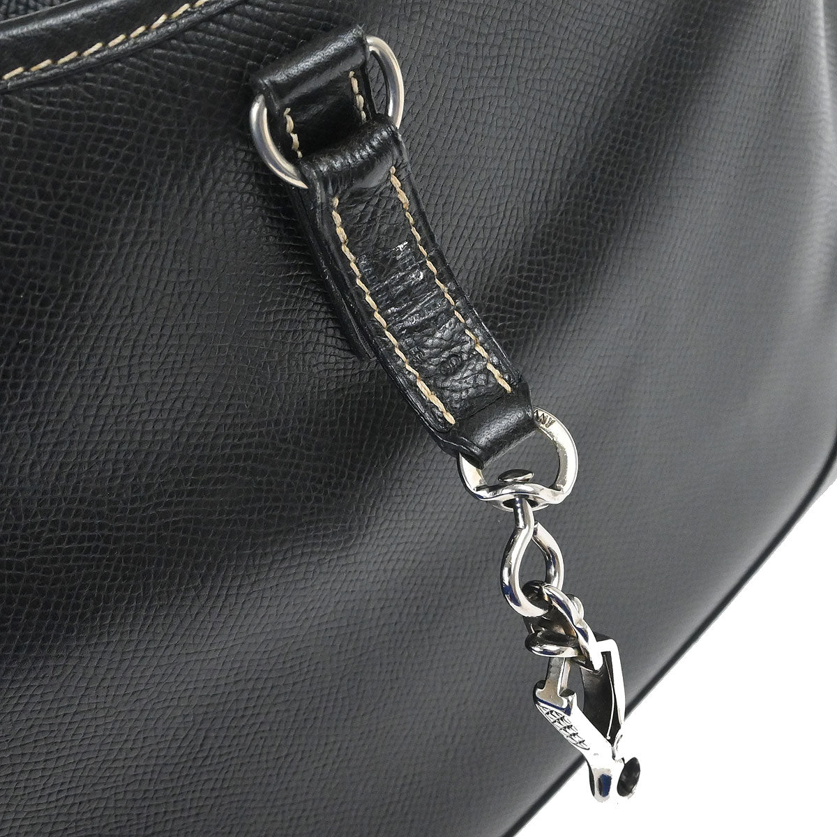 Hermes Black Courchevel Trim 31 Shoulder Bag