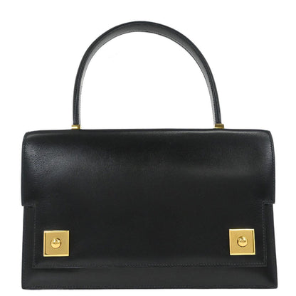 Hermes Black Box Calf Piano Handbag