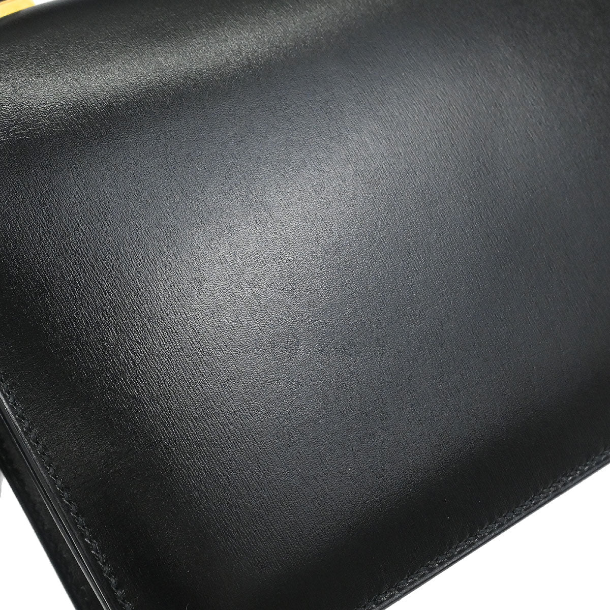 Hermes Black Box Calf Piano Handbag