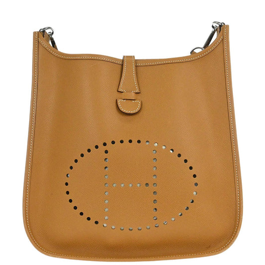 Hermes Natural Epsom Evelyne 2 PM Shoulder Bag