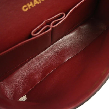 Chanel Black Lambskin Medium Classic Double Flap Shoulder Bag