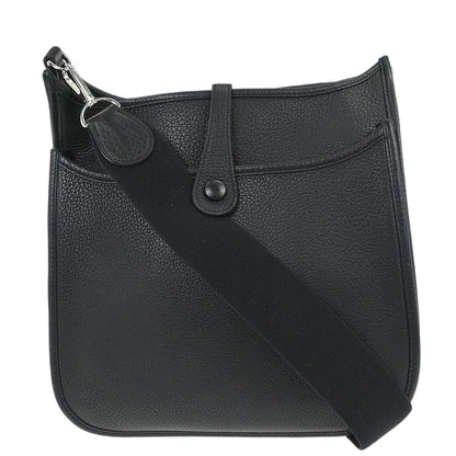 Hermes Black Taurillon Clemence Evelyne 3 29 PM Shoulder Bag