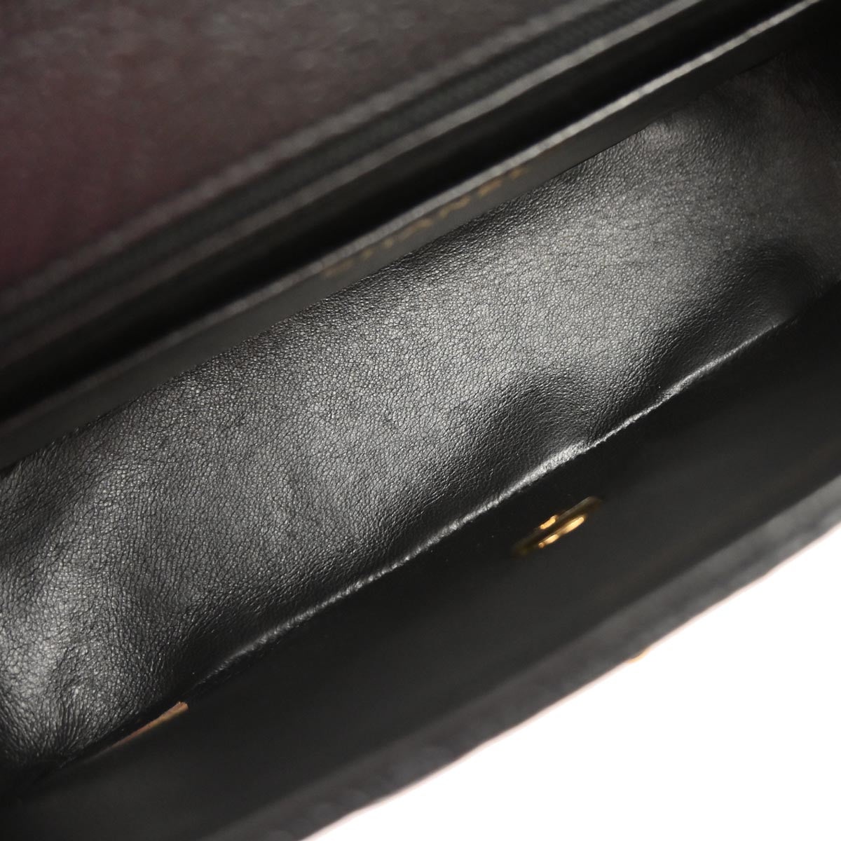 Chanel 1991-1994 Black Caviar Skin Small Diana Shoulder Bag