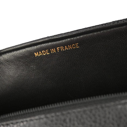 Chanel 1991-1994 Black Caviar Skin Small Diana Shoulder Bag