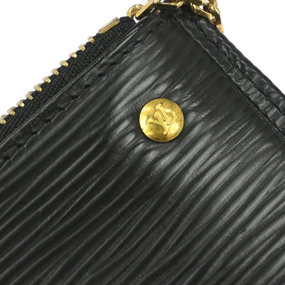 Louis Vuitton 2003 Black Epi Pochette Cles Coin Purse M63802