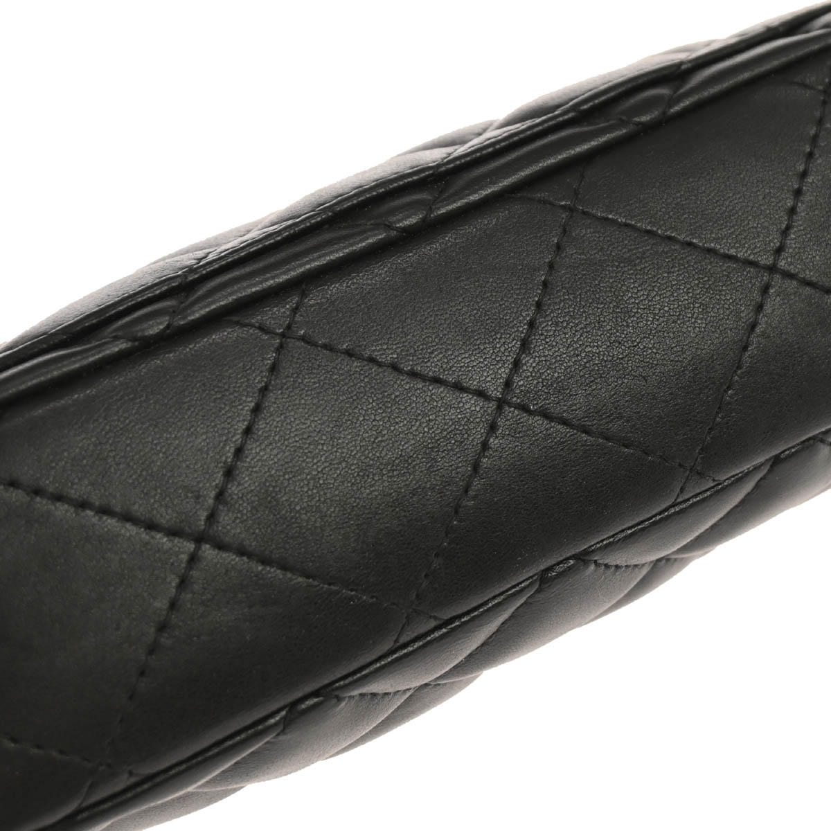 Chanel 2005-2006 Black Lambskin Chain Handbag