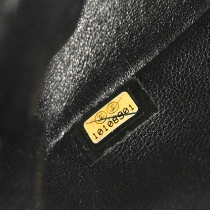 Chanel 2005-2006 Black Lambskin Chain Handbag