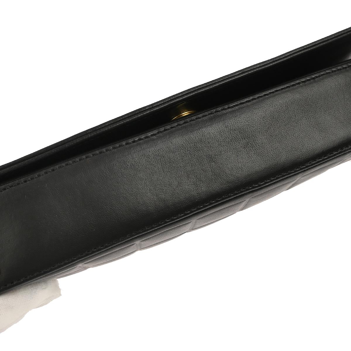 Chanel Black Lambskin Choco Bar Shoulder Bag