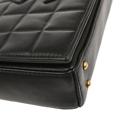 Chanel Black Lambskin Choco Bar Shoulder Bag