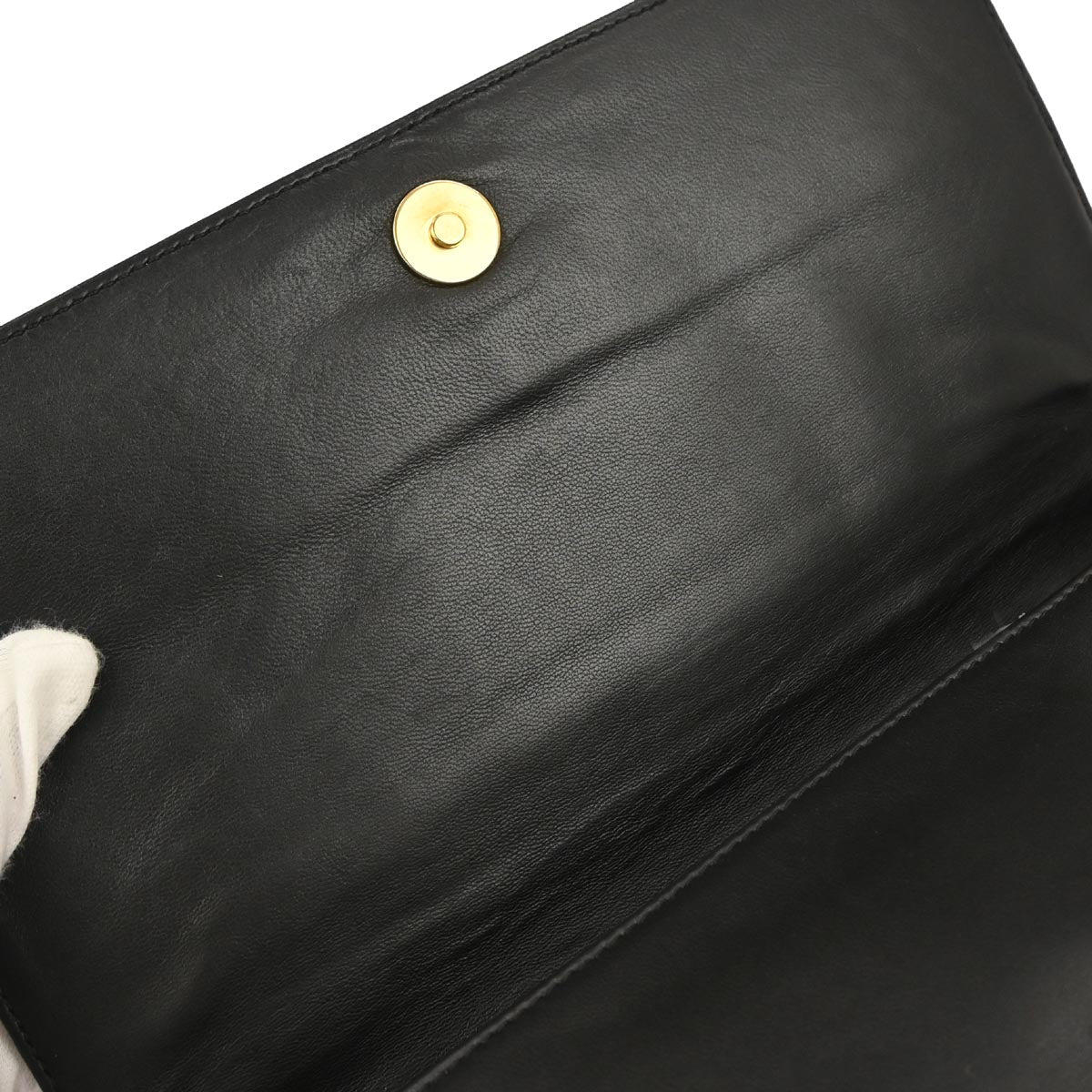 Chanel Black Lambskin Choco Bar Shoulder Bag