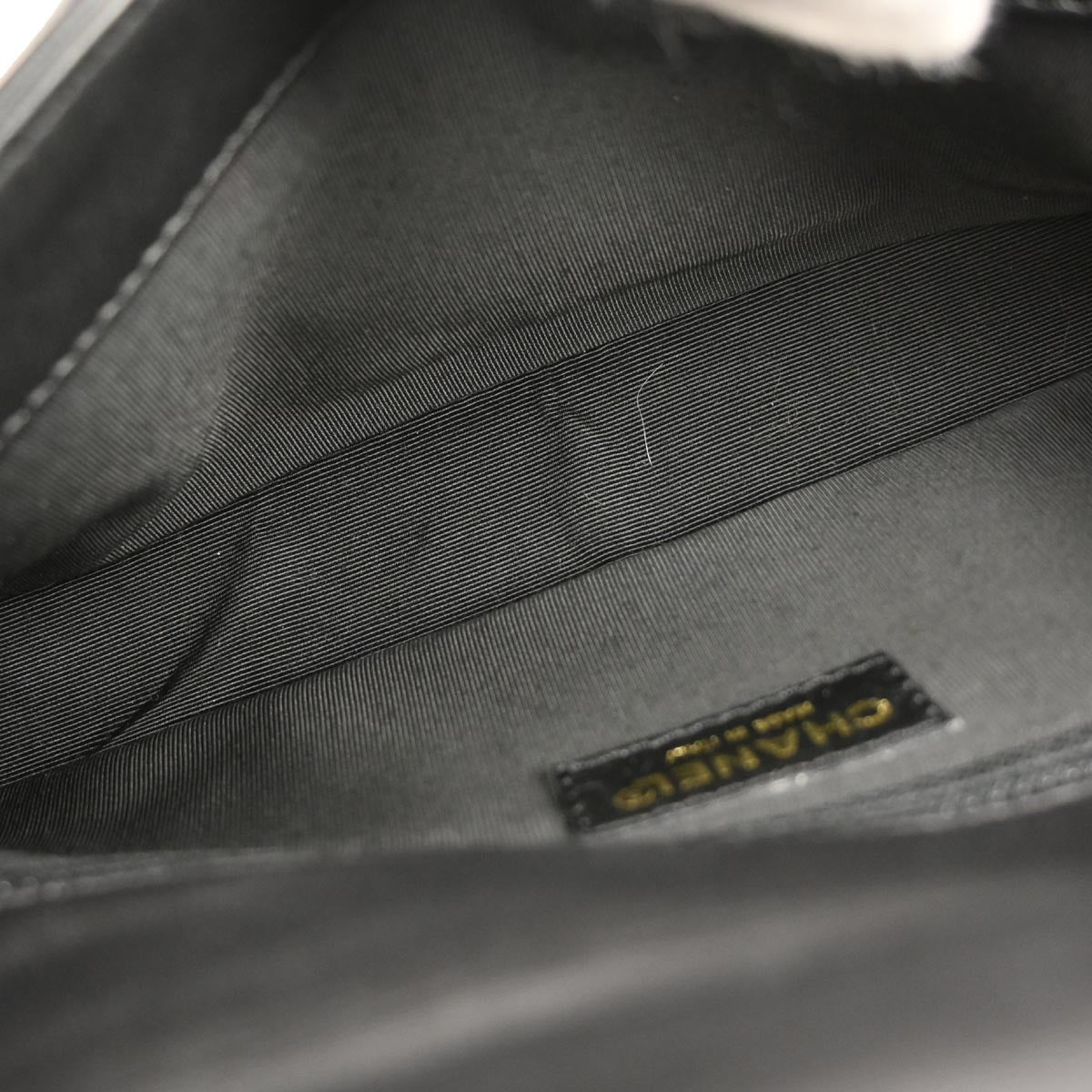 Chanel Black Lambskin Choco Bar Shoulder Bag