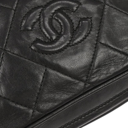 Chanel 1991-1994 Black Lambskin Camera Bag